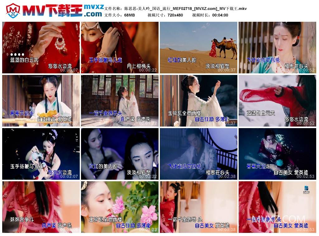 陈思思-美人吟_国语_流行_MEF02718